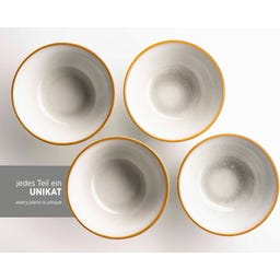 Mabella - Set Servizio Vintage - 20 Pezzi, Grigio/Marrone - 1 set