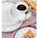 Mäser Lova 12-teiliges Tafelservice, weiß/blau - 1 Set