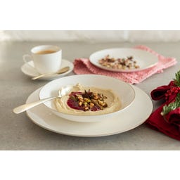 Felise 18-teiliges Kaffeegeschirr, weiß mit Goldrand - 1 Set