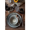 Carellia Frühstückservice, 12-teilig grau - 1 Set