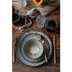 Carellia Frühstückservice, 12-teilig grau - 1 Set