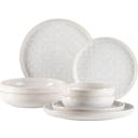 Traditional Tiles - Servizio da Tavola - 8 Pezzi, Bianco - 1 set