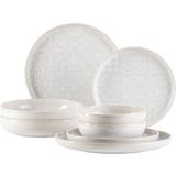 Traditional Tiles 8-teiliges Tafelservice, wei&szlig;