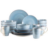 Valmera 20-teiliges Speisegeschirr, hellblau