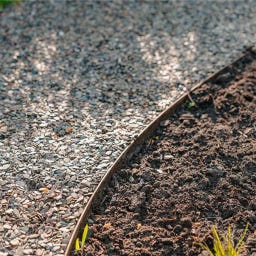 Rasenkante Cortenstahl, Gerade Oberrand, 230 x 0,2 x 15 cm - 5 Stück