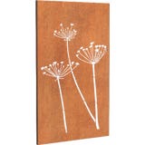 ADEZZ Sichtschutz Panel "Blume" - Cortenstahl