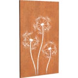 Sichtschutz Panel "Pusteblume" - Cortenstahl