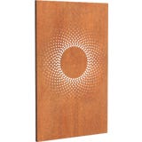 ADEZZ Sichtschutz Panel "Sonne" - Cortenstahl