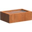 Teichgefäß aus Cortenstahl 120 x 80 x 40 cm - 1 Stk