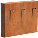 ADEZZ Teichmauer freistehend, Rohre - 120 x 25 x 100 cm