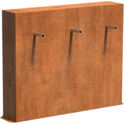 ADEZZ Teichmauer freistehend, Rohre - 120 x 25 x 100 cm