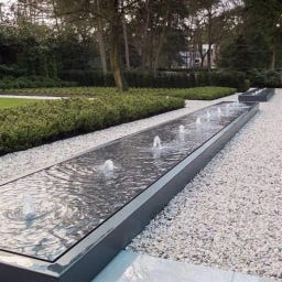 ADEZZ Wassertisch Rechteckig aus Aluminium