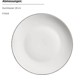 Mäser Felise 18-teiliges Kaffeegeschirr, weiß - 1 Set