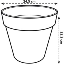 elho loft urban kerek kaspó 25