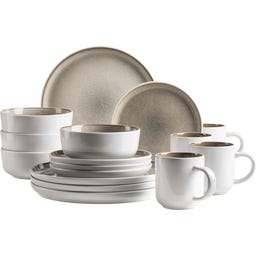 Lunaria 16-teiliges Kombigeschirrservice, braun