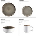 Lunaria 16-teiliges Kombigeschirrservice, braun