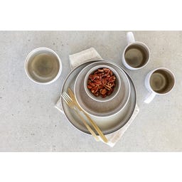 Lunaria 16-teiliges Kombigeschirrservice, braun