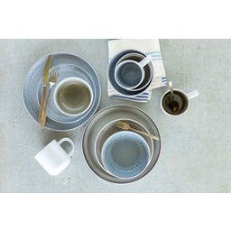 Lunaria 16-teiliges Kombigeschirrservice, braun