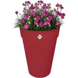 elho loft urban rond hoog 42 cm - theater rood