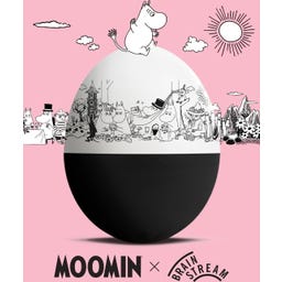 Brainstream Moomin PiepEi - schwarz & weiß