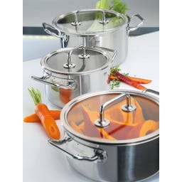 Topf-Set mit Glasdeckel Brigade Basic 4-teilig - 1 Set