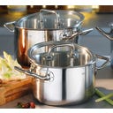 Topf-Set mit Glasdeckel Brigade Basic 4-teilig - 1 Set