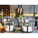 Topf-Set mit Glasdeckel Brigade Basic 4-teilig - 1 Set