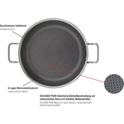 Servierpfanne Vulcano Cut Resist Pure XL 28 cm - 1 Stk