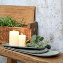 Chic Antique Tablett mit Spitzenkante 3er - 1 Set