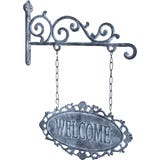 Chic Antique Plaque "Welcome"