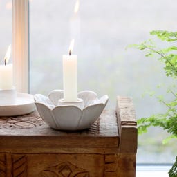 Chic Antique Portacandele - Massy - Crema