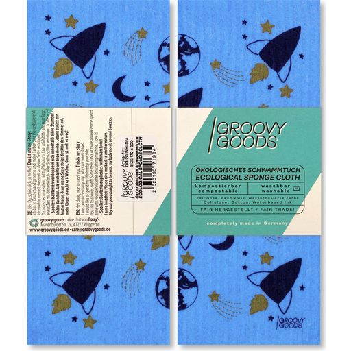 Groovy Goods Out of Space Sponge Wipe - 1 Pc