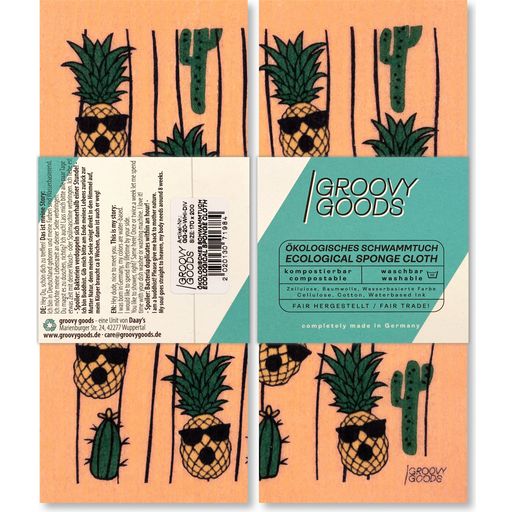 Groovy Goods Bayeta de Cocina de Piñas y Cactus - 1 ud.