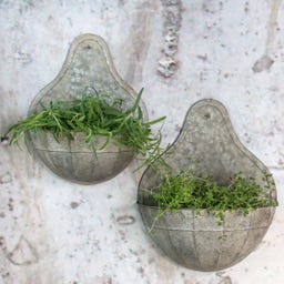 Chic Antique Vaso da Parete - Set da 2