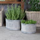 Chic Antique Cache-Pot à Rainures - Lot de 2