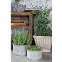 Chic Antique Cache-Pot à Rainures - Lot de 2