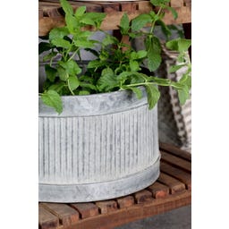 Chic Antique Cache-Pot à Rainures - Lot de 2