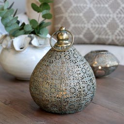 Chic Antique Windlicht met Patroon