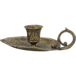 Chic Antique Bougeoir de Chambre avec Feuille