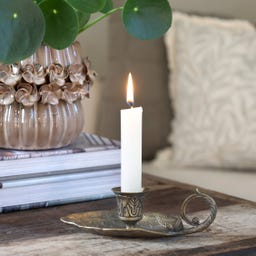 Chic Antique Bougeoir de Chambre avec Feuille