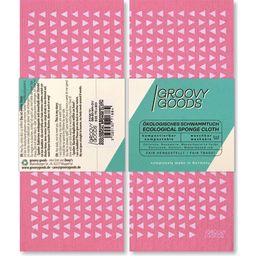 Groovy Goods Panno in Spugna - Triangle - Pink