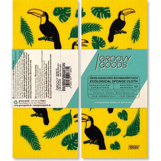 Groovy Goods Schwammtuch Toucan - 1 Stk