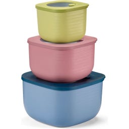 Eco Store & More - Lot de 3 Boîte de Conservation - Profondes, bleue