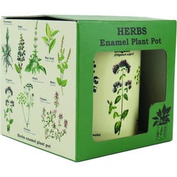 Gift Republic Emaille Plantenpot Kruiden