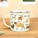 Gift Republic Emaille Becher Hunde