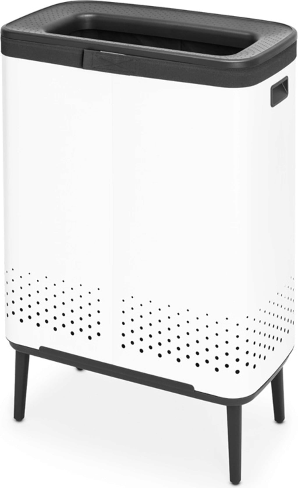 Brabantia Bo Wäschekorb Hi, 2 x 45 L - White