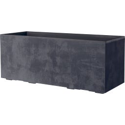 Plantenbak Millenium 59 cm met Waterreservoir, Sandstone - Antraciet