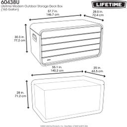 Lifetime Kissen- & Auflagenbox Space XL | 625 L