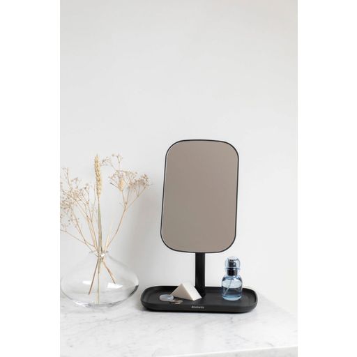 Brabantia Mirror with Tray - Dark Grey