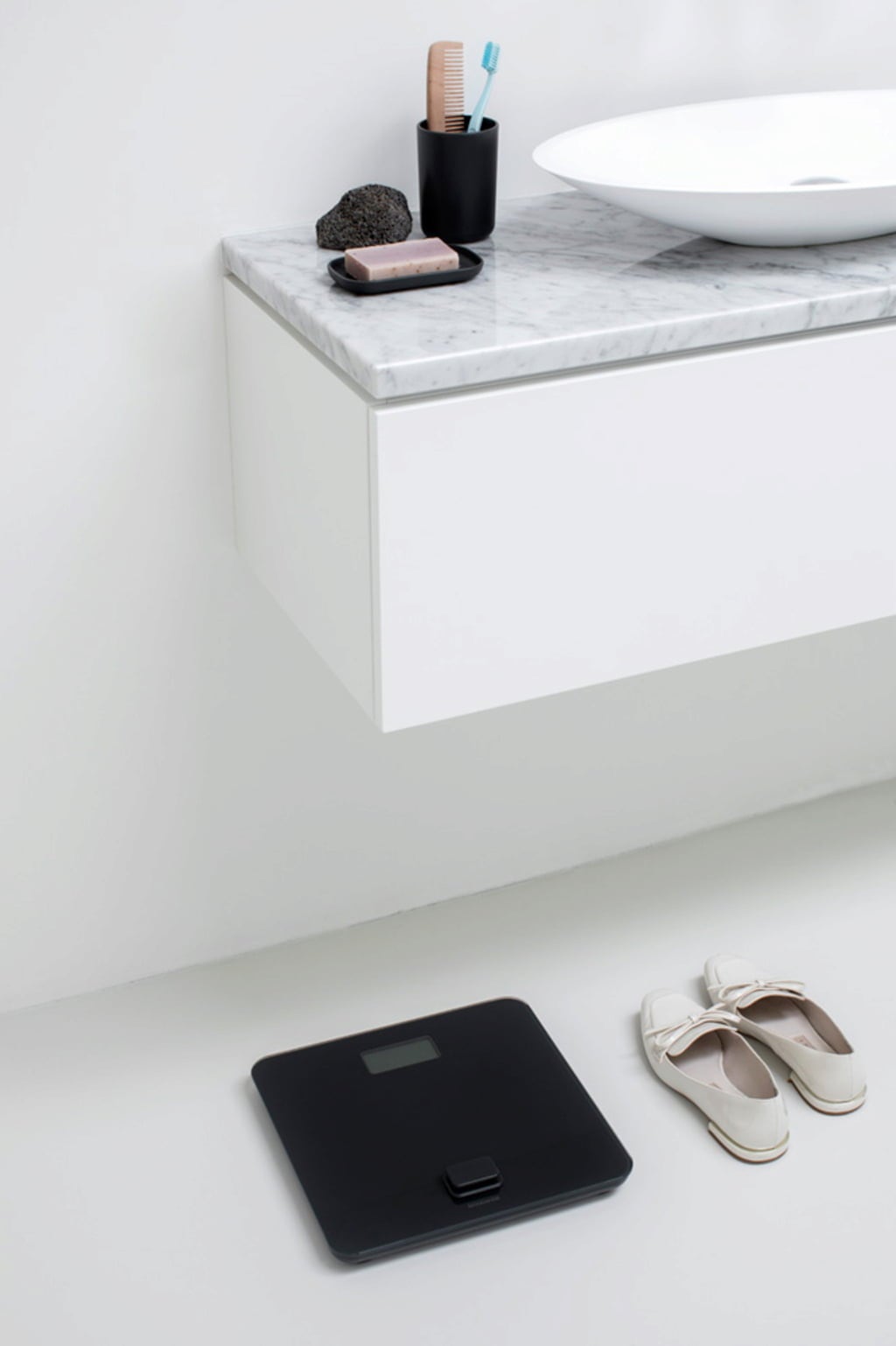 Brabantia Batterielose Personenwaagen - Dark Grey